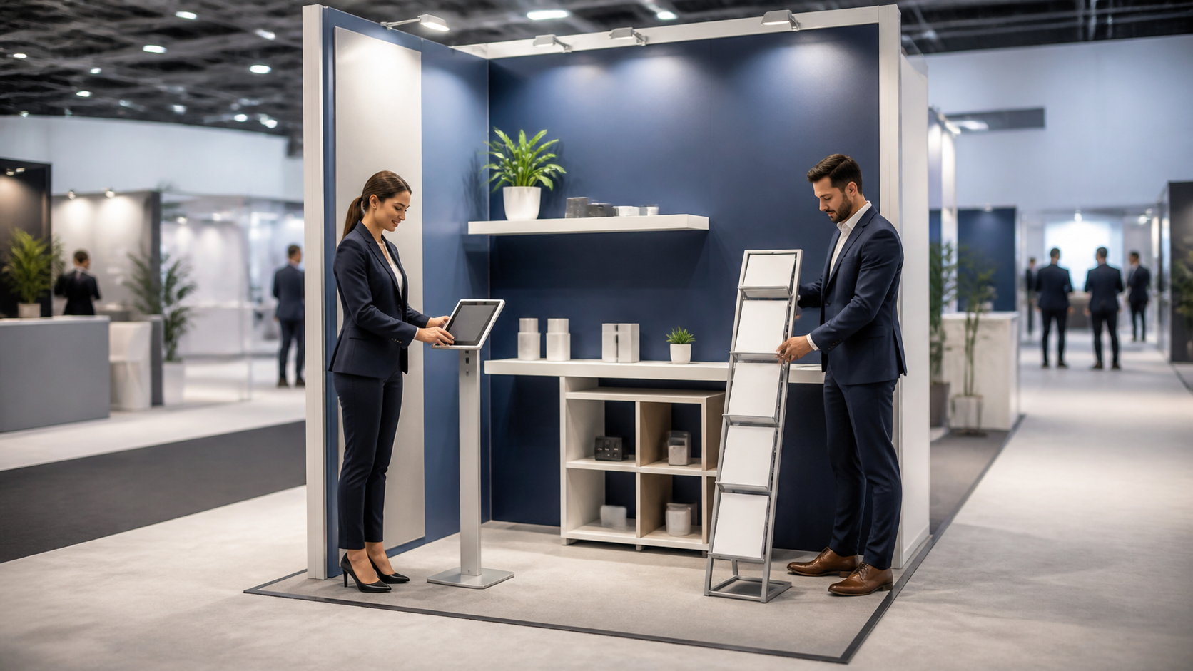 Balancing Trade Show Accessories with a Minimal Booth Footprint