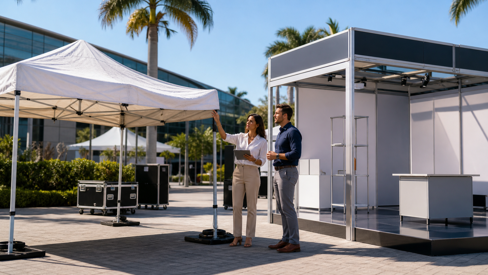 Questioning Pop-Up Tents for Outdoor Trade Show Booths